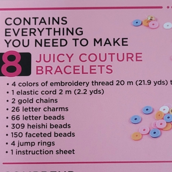 ✨️HP✨️ Juicy🍊 Couture Make It Real Love Letters DIY Bracelet Kit - NIB - Picture 3 of 16